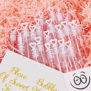 Wedding Wand Heart Tube Bubbles 60pcs Wedding Favours Table Decoration Part