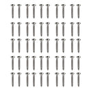 50pcs Nickel Tremolo Bridge Mounting Screws for    TL Guitar Parts