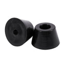 2Pcs 50mm x 30mm Conical Recessed Rubber Feet Bumpers Pad Washer Black E3F8