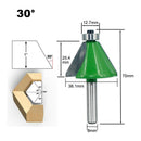 3Pcs 8mm Shank Chamfer Router Bits 15 22.5 30 Degree Milling Cutter for Woo
