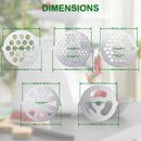 9 Pcs Meat Grinder Blades Meat Grinder Plate Discs Stainless Steel Food GrinT1A7