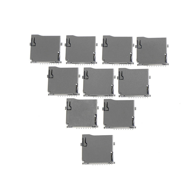 10pc 8 pin Mini card TF Card Holder Memory Card Slot Connector Socket A Gw