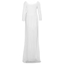 Maternity Dress For Photography Boat Neck Dress Maternty Off Shoulder Long
