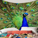 Wall Hanging Tapestry Throw Bedspread Home Dorm Backdrop Peacock 60inch