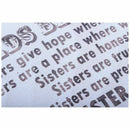 "Worlds Best Sister Sisters Give Hope When Life..." Hanging Wooden Plaque S