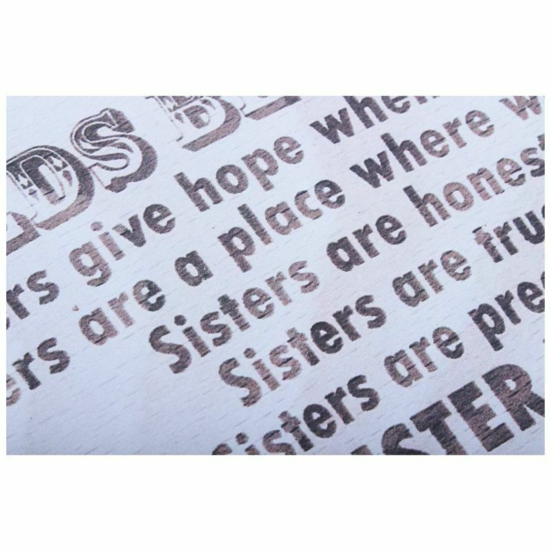 "Worlds Best Sister Sisters Give Hope When Life..." Hanging Wooden Plaque S