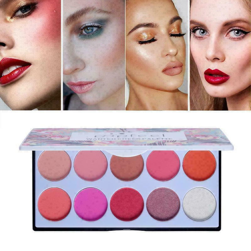 POPFEEL10 Farben Matte Blush Palette V2H2 U5P2