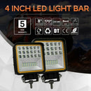 New 126W 6000K Led Work Light Bar Flood Spot Beam Offroad 4Wd Suv Driving F