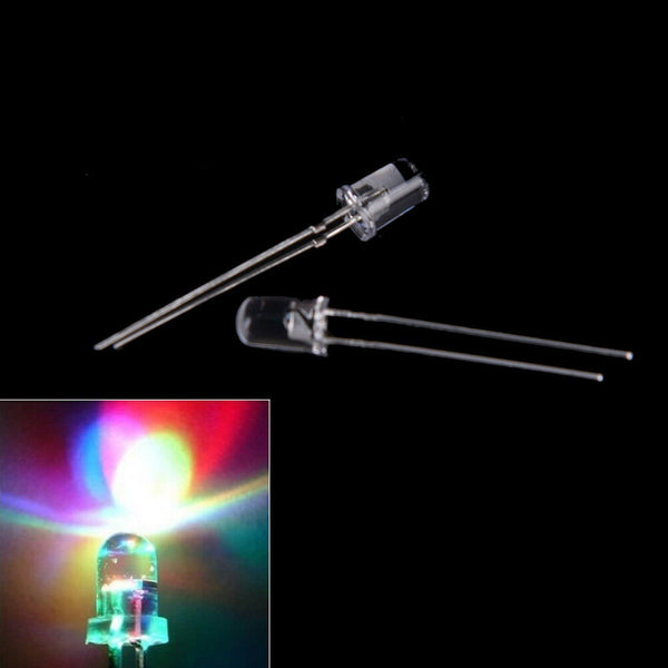 100x 5mm round colorful flash slow alternation super bright lamp emitting  Bj