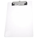 Clipboard Plate Door Translucent Block clip for Paper A5 Office R8C9