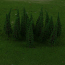 100x Green Pagoda Trees 1/100 6.5cm / 2.56inch Models for