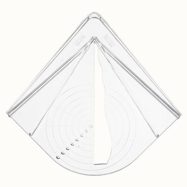 Woodworking Center Finder Plastic Clear Locator for Square Octagon (White)