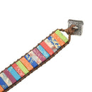 4X(Chakra Bracelet Jewelry Handmade Multi Color Natural Stone Tube Beads LeP2A4)