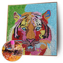 5D DIY Tiger Diamond Painting Full Drill Special Shape Crystal (S10285)