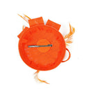Race Wedding Feather Pillbox Hat Fascinator Derby Party Headband Clip Orange