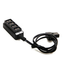Male D-Tap Power Tap to 4 Female D-Tap Hub Adapter for Photography Power