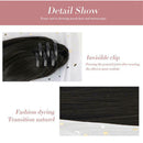 Long Thick Natural Looking Ponytail Clip In Pony Tail Hairpiece Extensions