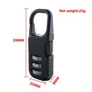 Anti-theft Combination Travel Suitcase Luggage Padlock Digit Push Password  E4B5