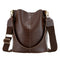Crocodile PU Leather Women Shoulder Bag Messenger Bucket Handbag (Coffee) A