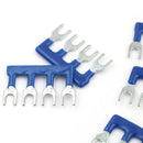 5Pcs TB-1504 25A 4 Postions Pre Insulated Terminal Barrier Strip Blue SE3C