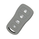 Car Key Fob Protector Case Cover 4 Buttons Key Shell for   Gray