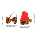 1 Christmas Festive Wrap Hat Cap Wine Bottle Cover Suit Party Table Gift D Hn