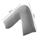 V-Shaped Pillow Nursing Pregnancy Back Support Pillow New L0A9