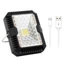Solar+USB Rechargeable LED Light 10W 3 Modes Flood Beam Camping Work Lamp