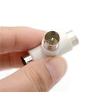 4x Coax Coaxial Antenna Y Splitter Adapter Aerial to TV Converter Plug S Ew