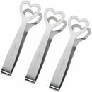 3PCS Stainless Steel Sugar Tongs Glacial Tongs Sugar Tongs Small Cheese Ton H9Z9
