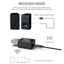 2 in 1 Bluetooth 5.0 Adapter Audio Transmitter and Receiver 3.5mm For TV PC Car