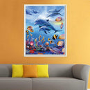 5D Diamond Sea World Painting DIY Embroidery Cross Stitch Bedroom Decor