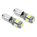 2Pcs Canbus Error Free BA9S H6W 5050 SMD 5 LED Auto Car Parking Light Bulb LED