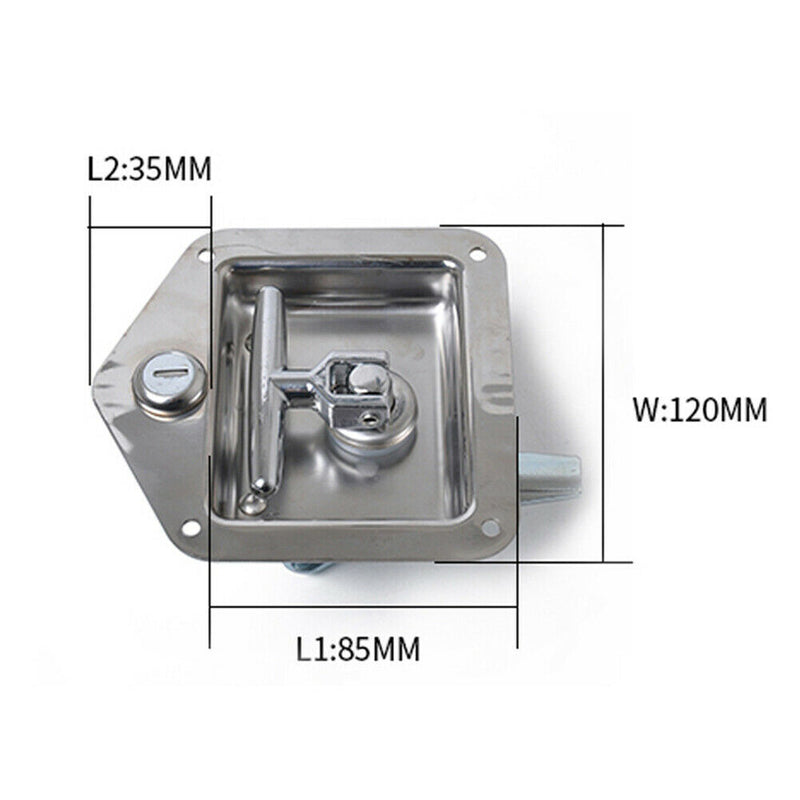 T-Handle Trailer Toolbox Camper Van Truck RV Premium Folding Latch Handle