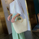 Popular Women's Straw Bag Paper Shoulders Hand-Woven Bag Holiday Woven Bag