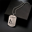 Grandpa Love Granddaughter Pendants Dogs Tag Necklace-Stainless Military Jewe JR