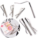metal money clips stainless steel money cash clip clamp holder for pocket LTO