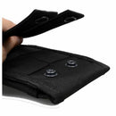 Cell Phone Pouch Case Belt Bag For Smartphone 5.5inch Black