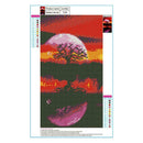 5D DIY Tree Full Drill Diamond Embroidery Paintings Cross Stitch (Purple)