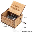 Handmade Wooden Carving Music Box Romantic Theme Birthday Gifts Decoration