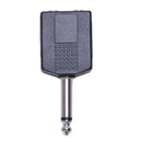Black 6.35 1/4" Male to Dual Female Mono Y Cord PA Audio Cable Adapter E2Q2