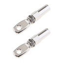 2X 316 Marine Grade Stainless Steel Swageless Eye