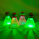 6Pcs Badminton Shuttlecock Rainbow Head Nylon Ball Badminton Luminous N0R9