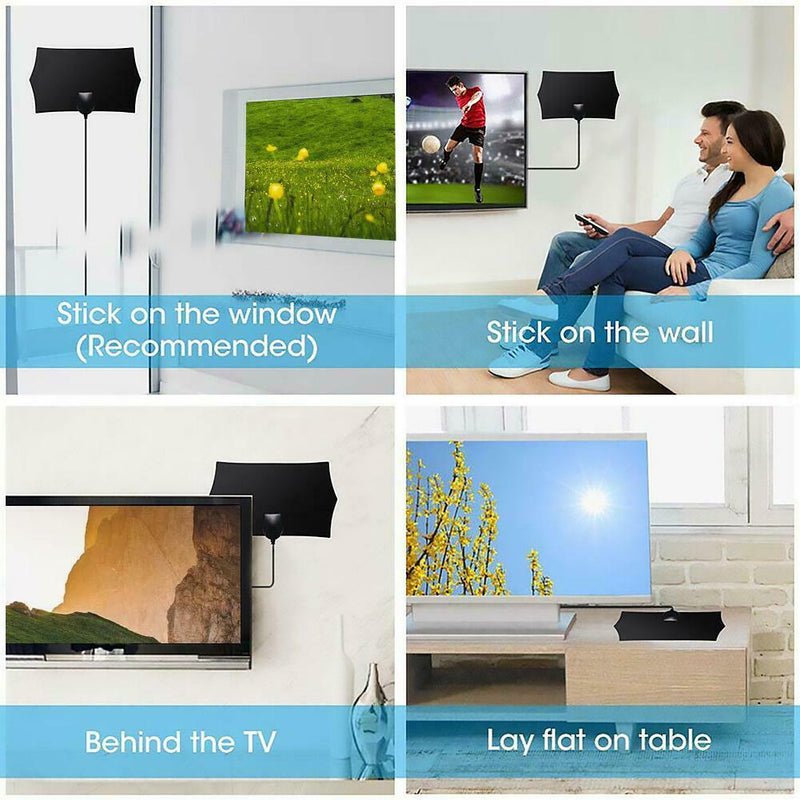 Jt0176 960 Miles 1080p 4K HDTV TV Antenna Indoor Signal Receiver Amplifier SN9F