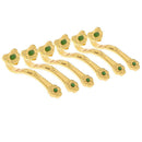 Golden Ruyi Scepter Ornament Chinese Classical Amulet Home Office Decoration