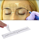 100pcs Reusable Semi Permanent Eyebrow Stencil Makeup Microblading Measure  Z7X4