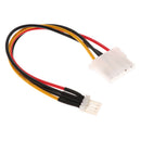 17cm Floppy Drive 4Pin Male to Large 4Pin Female Adapter Converter Cable