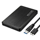 2.5 inch Hard Disk Mobile Case USB 3.0 to SATA HDD SSD Enclosure (Black)