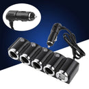 4-Way Multi-Socket Car Cigarette Lighter Dispenser Usb Power Adapter Charge