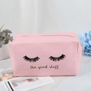 Pink Handbag Eyelashes Cosmetic Bag PU Makeup Pouch Beauty Case Travel Organi 3C